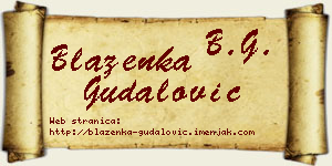 Blaženka Gudalović vizit kartica